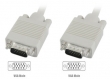 15M Male to M VGA SVGA PC Monitor TFT LCD Cable Lead