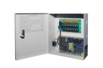 Professional 12V DC 10A 9 Channel Boxed CCTV Power Supply Unit